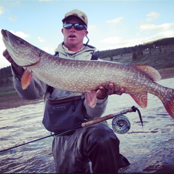Eli Wilder - EW Marabou (with a huge Pike he caught on his fly rod)