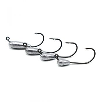 GSO Fishing - Short Shank Tube Jigs - Side View Of All Four Sizes