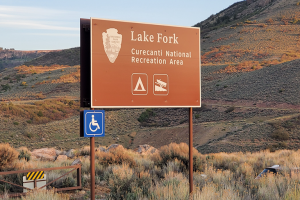 Blue Mesa Reservoir - Lake Fork Boat Ramp Sign