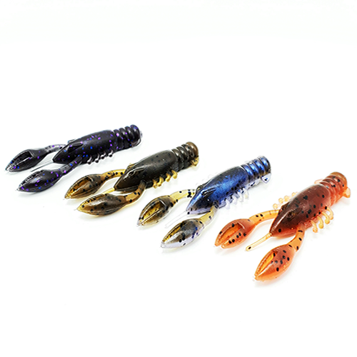 GSO Fishing Premium TRG MudBugs in four different color patterns