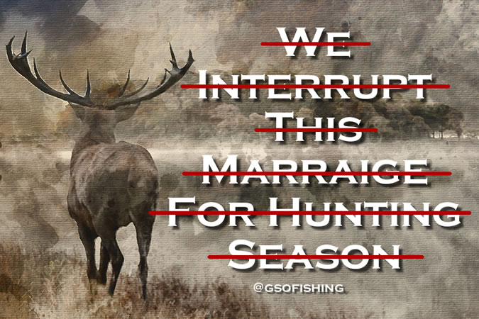 We Interrupt This Marriage - GSO Fishing - Blog Post Cover Image With Elk