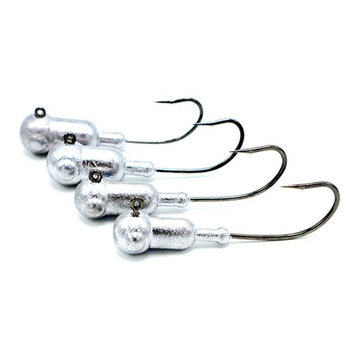 Premium Mega Tube Jig Heads - GSO Fishing - Side View Of All Four Sizes