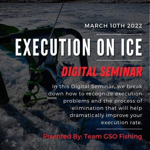 Execution On Ice Digital Seminar Product Photo With Ice Fishing Background