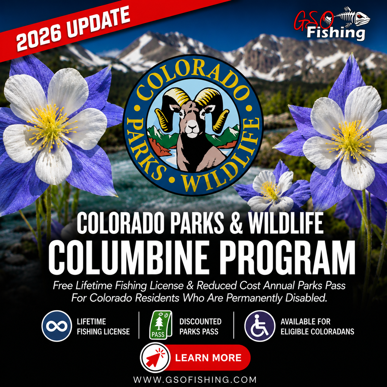 Colorado Parks & Wildlife Columbine Program 2026 - GSO Fishing Colorado Parks & Wildlife Columbine Program 2026 - GSO Fishing