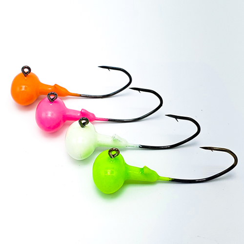 GSO Fishing - Glow Football Head Jigs