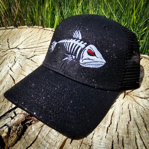 GSO Fishing Black Glitter Hat