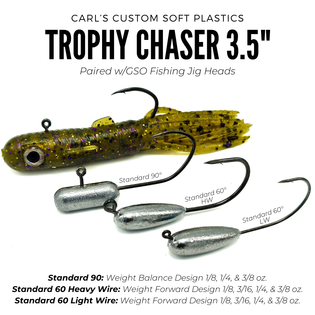 Trophy Chaser 35 Paired With GSO Fishing Tube Jig Heads