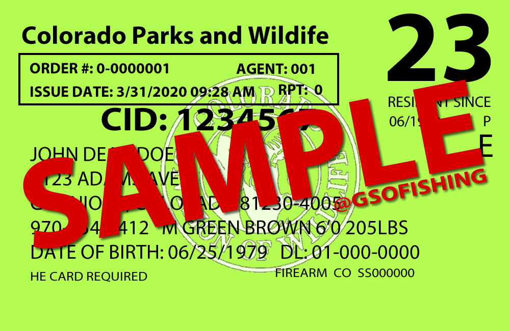 Fishing License 23 - GSO Fishing