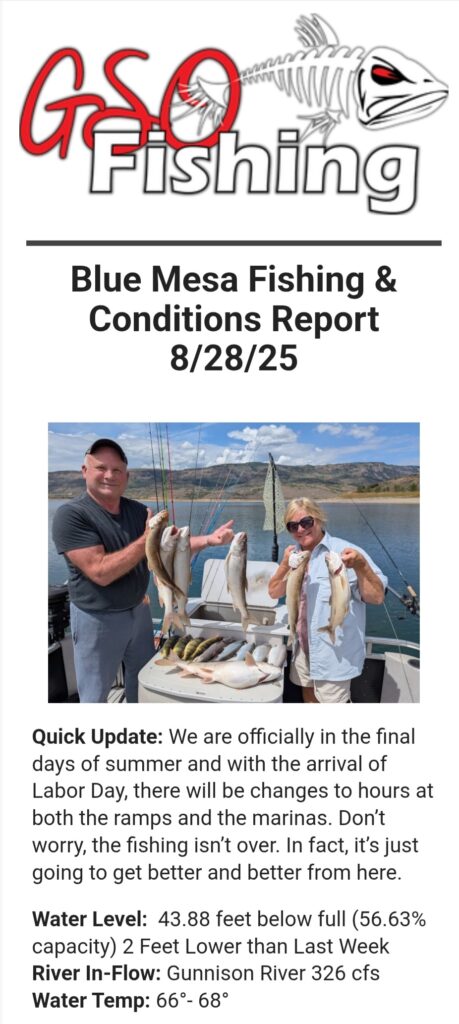 Blue Mesa Fishing Report - GSO Fishing 2025 Blue Mesa Fishing Report - GSO Fishing 2025